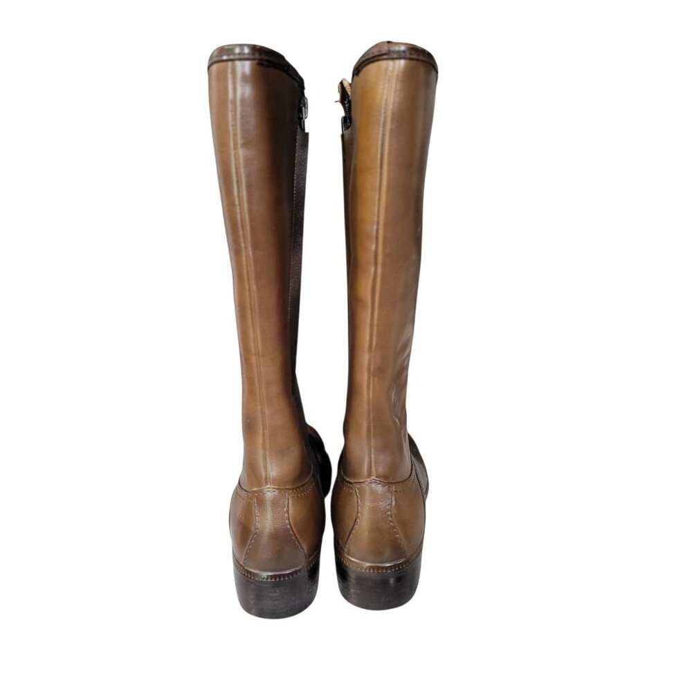 Vintage 1970s Keds Eskiloos Rain Boots Heel Women’s Size 8 Faux Fur Lining Brown - Picture 7 of 10